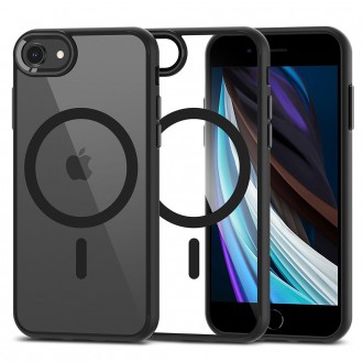 Skaidrus dėklas su juodomis detalėmis "Tech-Protect Magmat Magsafe" telefonui iPhone 7 / 8 / SE 2020 / 2022