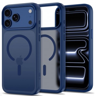Matinis apsauginis dėklas Tech-Protect MagMat MagSafe CC telefonui Apple Iphone 17 PRO MAX / 18 PRO MAX MATTE DEEP BLUE