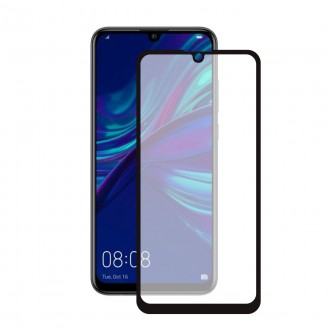 5D juodas apsauginis grūdintas stiklas Huawei P Smart 2019 telefonui "Full Glue"
