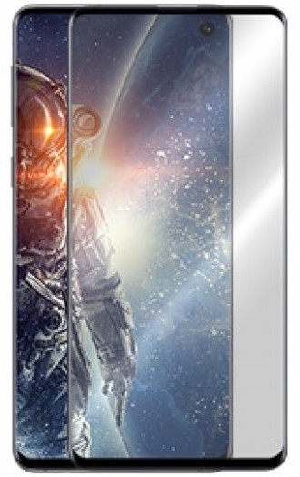 5D juodas apsauginis grūdintas stiklas Samsung Galaxy G973 S10 telefonui "Full Glue"
