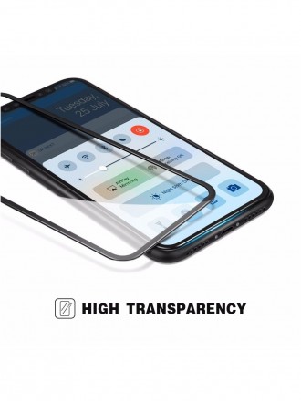 LCD apsauginis stikliukas 9D "Full Glue" telefonui Apple iPhone X / XS / 11 Pro 
