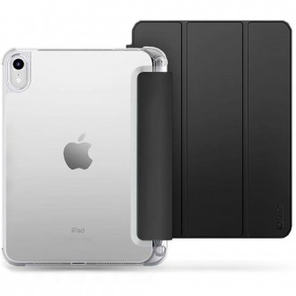Juodas atverčiamas dėklas "Tech-Protect SC Pen Hybrid" planšetei Apple iPad AIR 10.9 4 / 5 / 2020-2022 / 11 6 / 2024