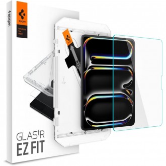 Apsauginis stiklas "Spigen Glas.Tr ”EZ FIT” su montavimo rėmeliu planšetei iPad Pro 13 7 / 2024