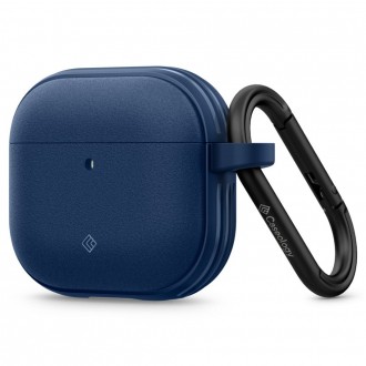 Mėlynas tvirtas ausinių dėklas "Caseology Vault" skirtas Apple Airpods 4