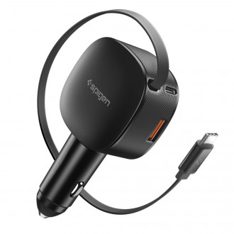 Automobilinis įkroviklis "Spigen EV603BT Essential Car Charger 60W"