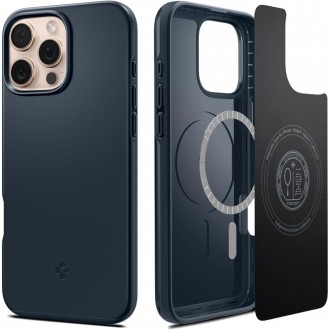 Mėlynos spalvos dėklas "Spigen Thin Fit Mag Magsafe" telefonui Apple iPhone 16 Pro Max