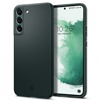 Tamsiai žalias dėklas "Spigen Thin Fit" telefonui GALAXY S22 Plus