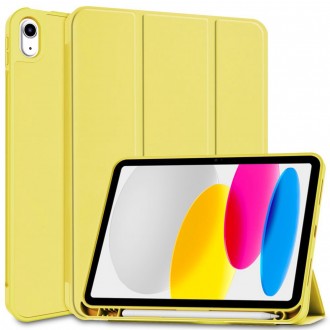 Geltonas atverčiamas dėklas "Tech-Protect SC Pen" skirtas iPad 10.9 10 / 2022