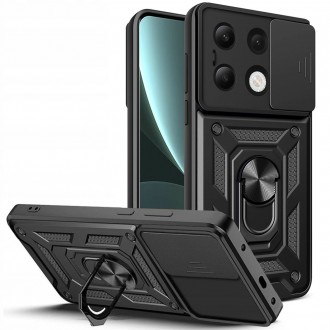 Tvirtas dėklas/stovas su kameros apsauga "Tech-Protect Camshield Pro" telefonui Xiaomi Redmi Note 13 4G / LTE