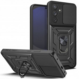 Tvirtas dėklas/stovas su kameros apsauga "Tech-Protect Camshield Pro" telefonui Samsung Galaxy S24 FE
