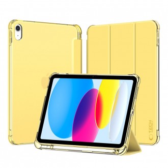 Geltonas atverčiamas dėklas "Tech-Protect SC Pen Hybrid" planšetei iPad 10.9” 10 / 2022 / 11” 11 / 2025