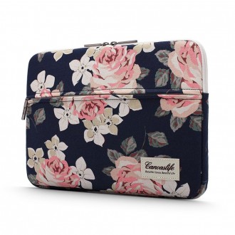 Nešiojamo kompiuterio dėklas "NAVY ROSE" skirtas 15'' - 16'' įstrižainės įrenginiui