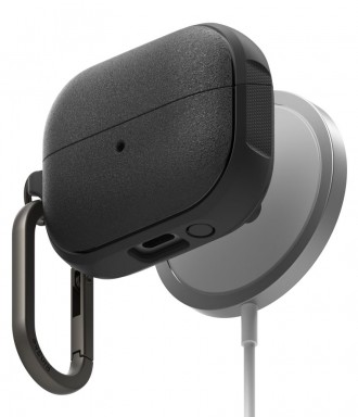 Juodas ausinių dėklas "Ringke Onyx Magnetic Magsafe" skirtas Samsung Galaxy Buds 3 / 3 Pro