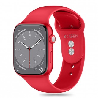 Juoda apyrankė "Tech-Protect Silicone" laikrodžiui Apple Watch 6 / 7 / 8 / 9 / 10 / SE / ULTRA 1 / 2 (44 / 45 / 46 / 49 MM) 