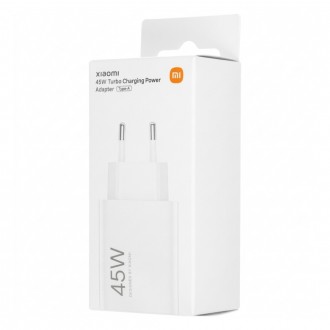 Įkroviklis Xiaomi Turbo Charging Power Adapter 45W USB-A baltas BHR07SLEU