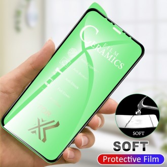 Apsauginis stikliukas juodais kraštais ''Full Glue Ceramic Glass'' telefonui Apple iPhone 12 / 12 Pro