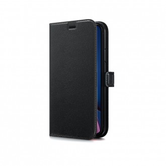 Juodas telefono Dėklas/Piniginė BeHello Gel Wallet telefonui Samsung A73 5G