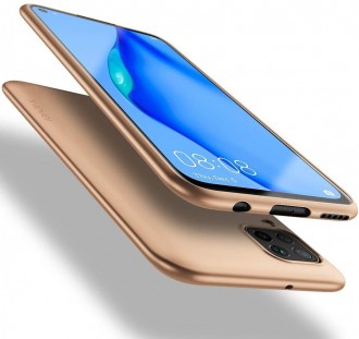 Auksinės spalvos dėklas X-Level Guardian Huawei P40 Lite / Nova 6 SE / Nova 7i telefonui