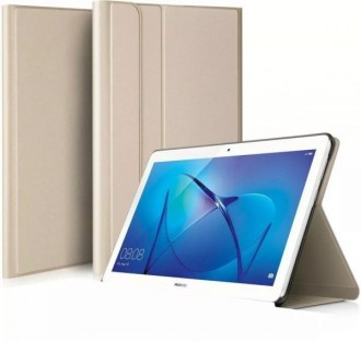 Auksinis atverčiamas dėklas "Folio Cover" Huawei MediaPad T5 10.1