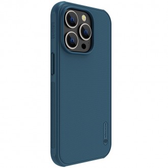 Mėlynas dėklas "Nillkin Super Frosted Shield Pro" telefonui iPhone 14 