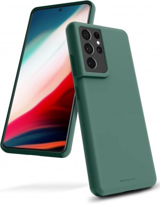 Dėklas "Mercury Silicone Case" Apple iPhone 12 / 12 Pro žalias