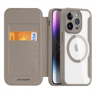 Rudas atverčiamas dėklas "Dux Ducis Skin X Pro" telefonui iPhone 14 Plus