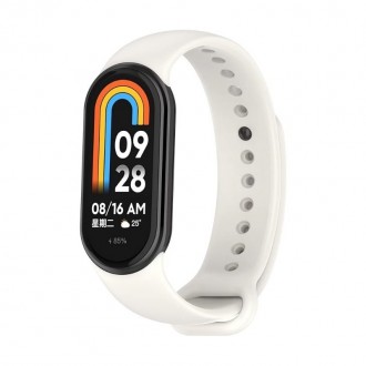 Baltos spalvos apyrankė laikrodžiui Xiaomi Mi Band 8 / Mi Band 9
