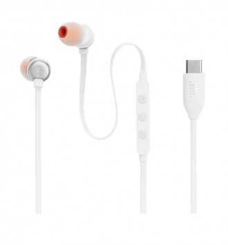 Baltos ausinės "JBL Tune 310C USB-C"