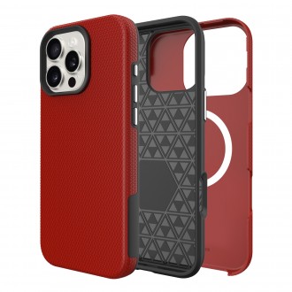 Raudonas dėklas "Perfectionists Triangle Mag Case" telefonui Apple iPhone 17 Pro / 18 Pro