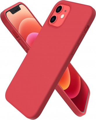 Raudonas dėklas "Liquid Silicone 1.5mm" telefonui Apple iPhone 13 Pro Max