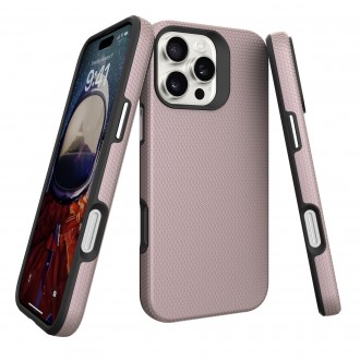 Rožinio aukso dėklas "Perfectionists Triangle Mag Case" telefonui Apple iPhone 13 Pro