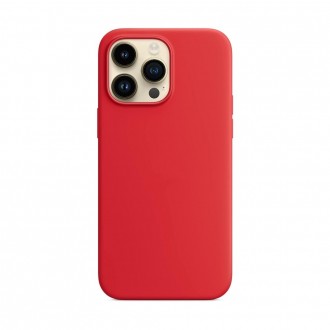 Raudonas dėklas "Mag Silicone Case" telefonui Apple iPhone 14 