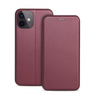 Bordo spalvos atverčiamas dėklas "Book Elegance" telefonui Xiaomi Redmi Note 14 4G