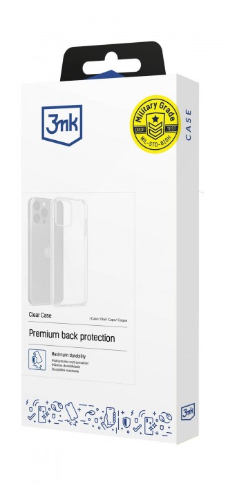 Skaidrus dėklas "3MK Clear Case 1,2mm" telefonui Xiaomi Redmi Note 14 Pro 5G / Poco X7