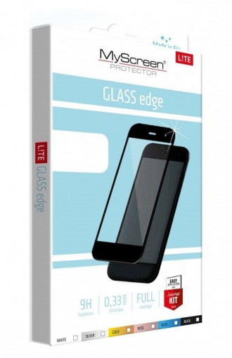 LCD apsauginis stikliukas "MyScreen Lite Edge Full Glue" telefonui Samsung Galaxy A42 5G / A02s / A03 / A03s