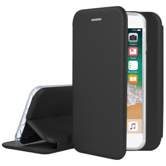 Juodos spalvos atverčiamas dėklas "Book Elegance" telefonui Apple iPhone 6 / 6S  