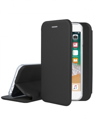 Juodas atverčiamas dėklas "Book Elegance" telefonui Apple iPhone 7 / 8 / SE 2020 / SE 2022