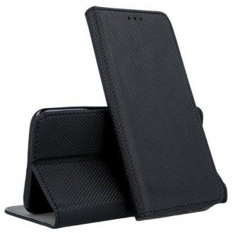 Juodos spalvos atverčiamas dėklas "Smart Magnet" telefonui Samsung A32 5G (A326)