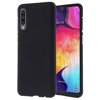 Juodas silikoninis dėklas Mercury ''Soft Jelly'' telefonui Samsung A505 A50 / A507 A50s / A307 A30s 