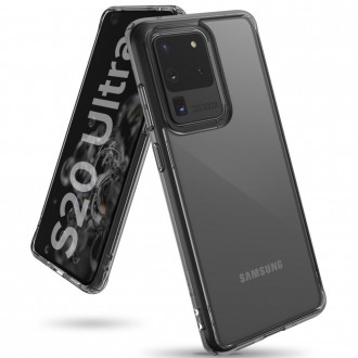 Skaidrus dėklas juodais kraštais "Ringke Fusion" telefonui Samsung Galaxy S20 Ultra 