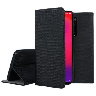 Juodas atverčiamas dėklas "Smart Magnet" telefonui Xiaomi Mi 9T / K20 / K20 Pro / Mi 9T Pro 