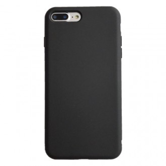 Juodos spalvos silikoninis dėklas Apple iPhone 12 / 12 Pro telefonui "Liquid Silicone" 1.5mm