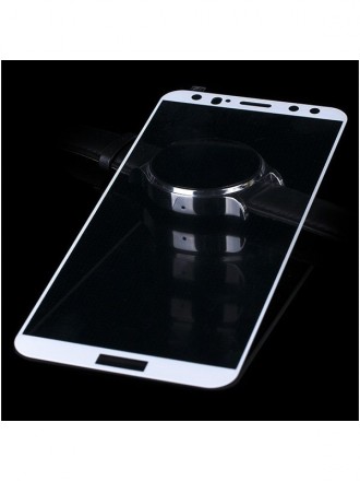 LCD apsauginis stikliukas "5D Full Glue" Huawei P10 lenktas baltas