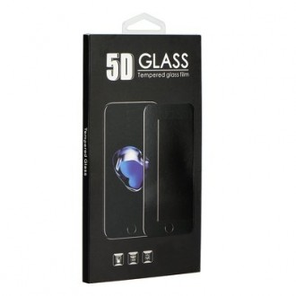 LCD apsauginis stikliukas 9H 5D telefonui Xiaomi 11T 5G / 11T Pro 5G juodais krašteliais