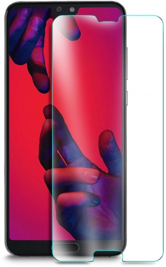Lenktas skaidrus apsauginis grūdintas stiklas Huawei P20 Pro / P20 Plus telefonui "M1 5D UV Glue" (Uždedamas naudojant UV lempą)