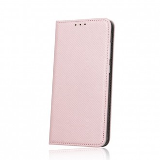 Rožinis-auksinis atverčiamas dėklas "Smart Magnet" telefonui Apple iPhone 13 Pro 