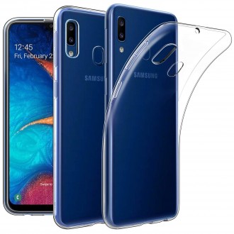 Skaidrus silikoninis dėklas X-Level ''Antislip" telefonui Samsung Galaxy A202 A20e 