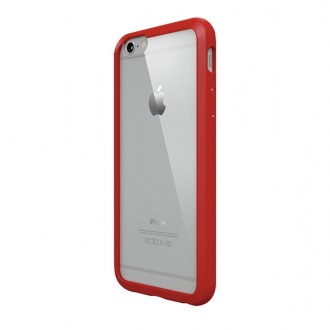 Skaidrus, raudonais kraštais, ''Tops Guard'' dėklas telefonui iPhone X