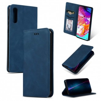 Tamsiai mėlynas atverčiamas dėklas "Business Style" telefonui Samsung Galaxy A705 A70 