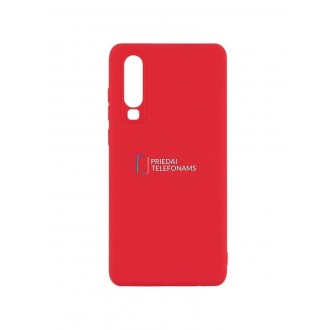 Raudonas silikoninis dėklas Huawei P30 telefonui "Mercury Soft Feeling"